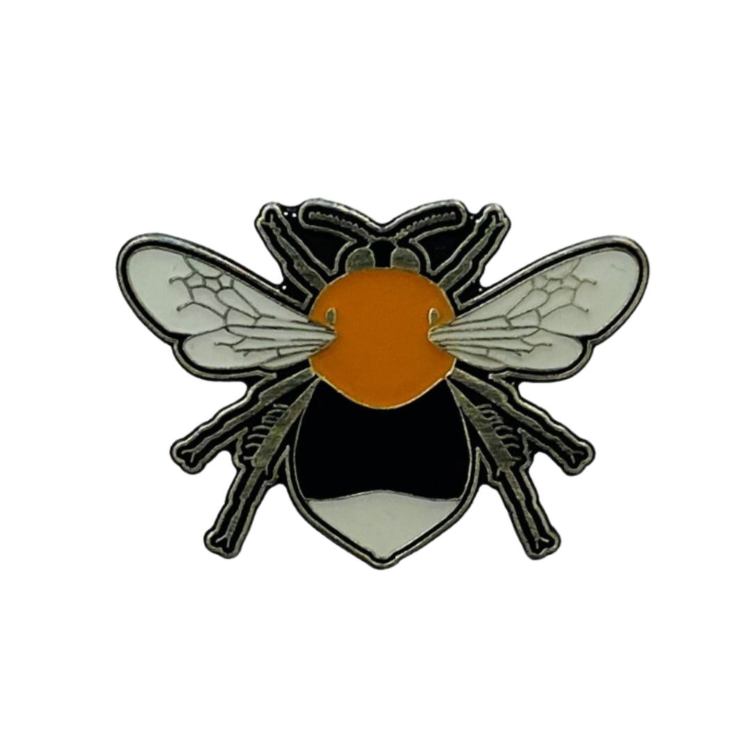 Tree bumblebee pin badge