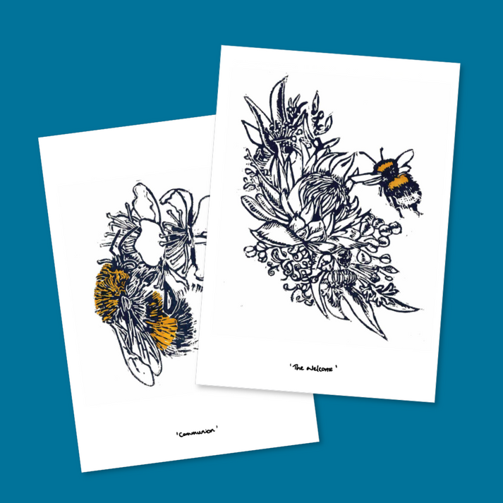 Illustrated bumblebee cards 10-pack – Bumblebee Conservation Trust