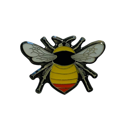 Shrill carder bumblebee pin badge