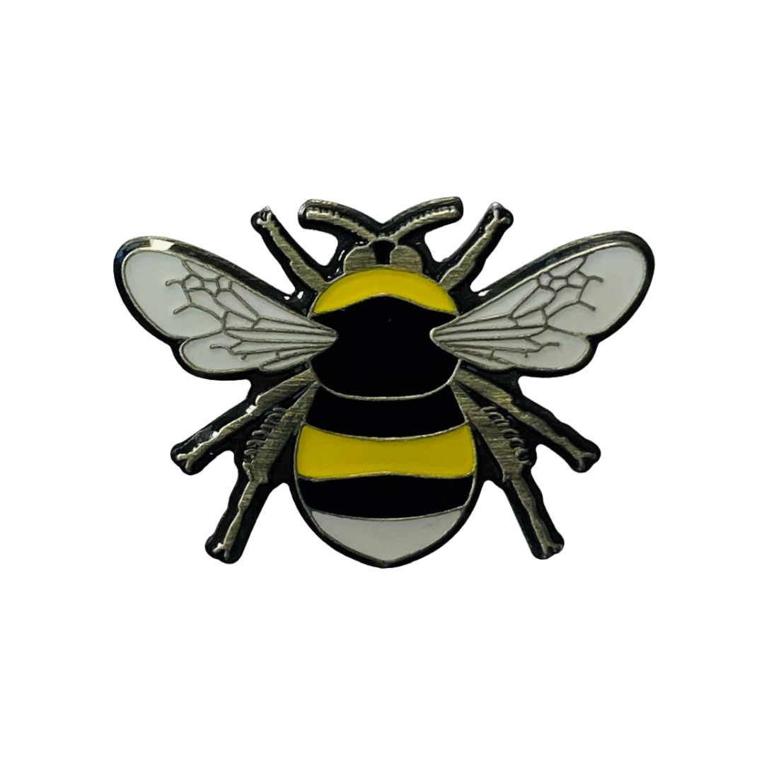 White-tailed bumblebee pin badge – Bumblebee Conservation Trust